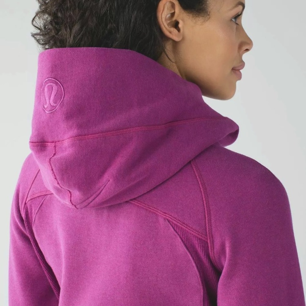 EUC Lululemon Scuba Hoodie Heather Grape SZ 6 - Picture 8 of 8